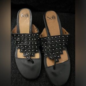 Black Sofft sandals